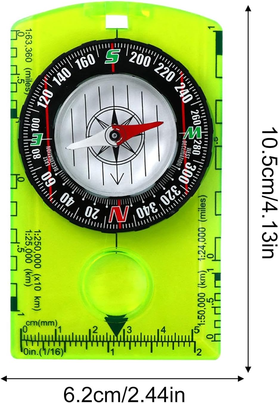 Lightweight Compass for Hiking | Precise Orienteering Compass for Outdoor | User Friendly Camping Gear, Lightweight Travel Supplies for Survival