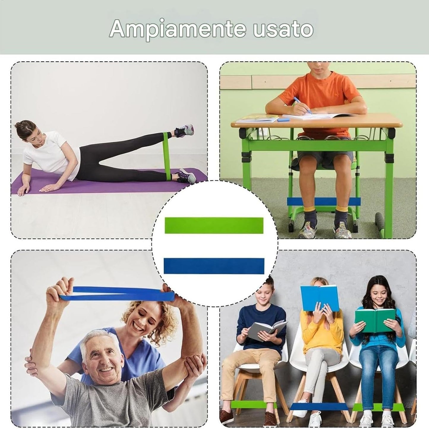 Resistance Bands Working Out, Hip Elastic Workout Bands, 11.81x1.97 inches Soft Fitness Training, Durable Exercise Gear for Pilates, activation stretching leg