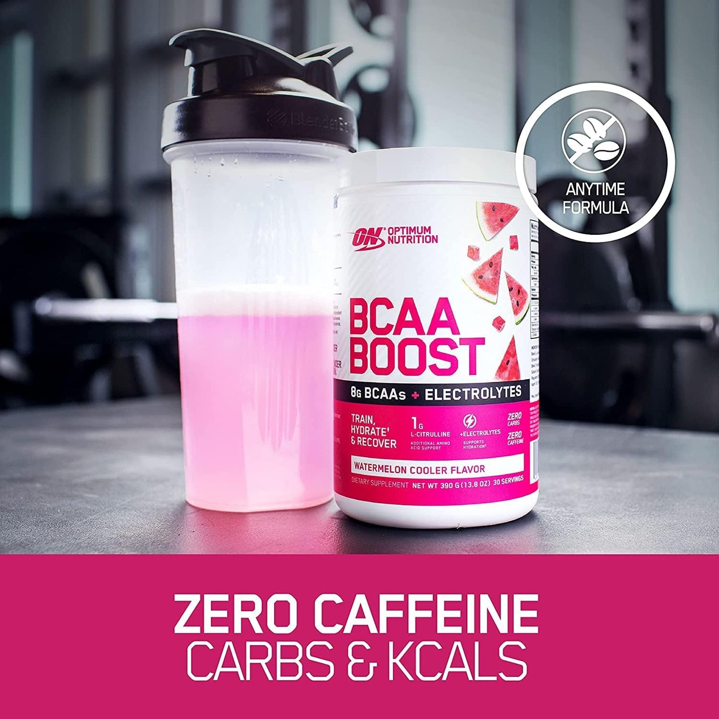OPTIMUM NUTRITION BCAA BOOST 8g BCAA + Electrolytes Powder, Grape Burst Flavour, 390g, 30 Servings