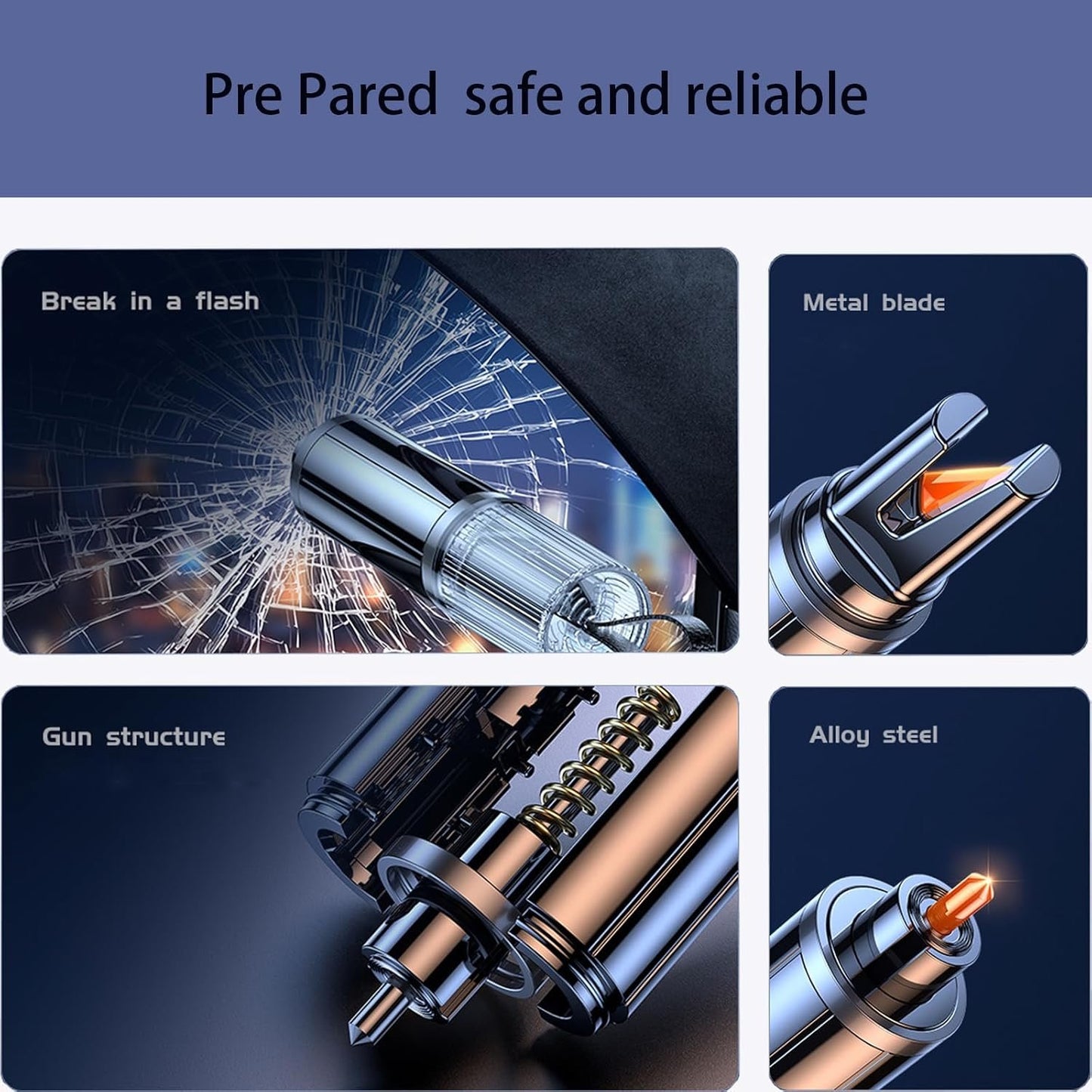 2 Packs, Glass Breaker, Window Breaker Seatbelt Cutter, Car Escape Tool, Emergency Glass Hammer, Window Punch Seatbelt Cutter, Life Rescue Tools Kit,