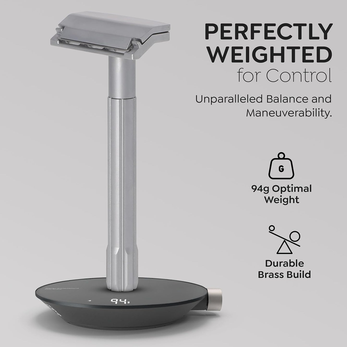 Parker SoloEdge Single Edge Safety Razor with 100 Parker Platinum Single Edge Razor Blades Included