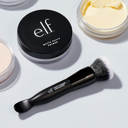 e.l.f. Putty Primer Brush & Applicator - Double Ended e.l.f. Putty Makeup Accessory - Made with Synthetic Bristles, Vegan & Cruelty Free