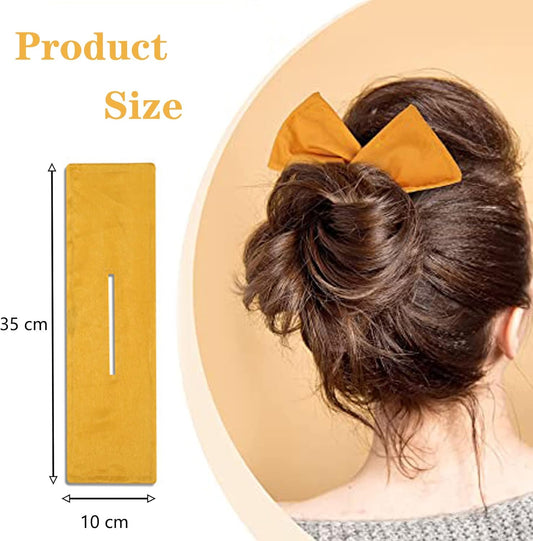 NITAIUN 7 Pieces Deft Hair Bun Piece Multicolor Magic Cloth Clip Satin Twist Maker Hairstyle Tool French Easy, Hair Accessories (Multicolor)
