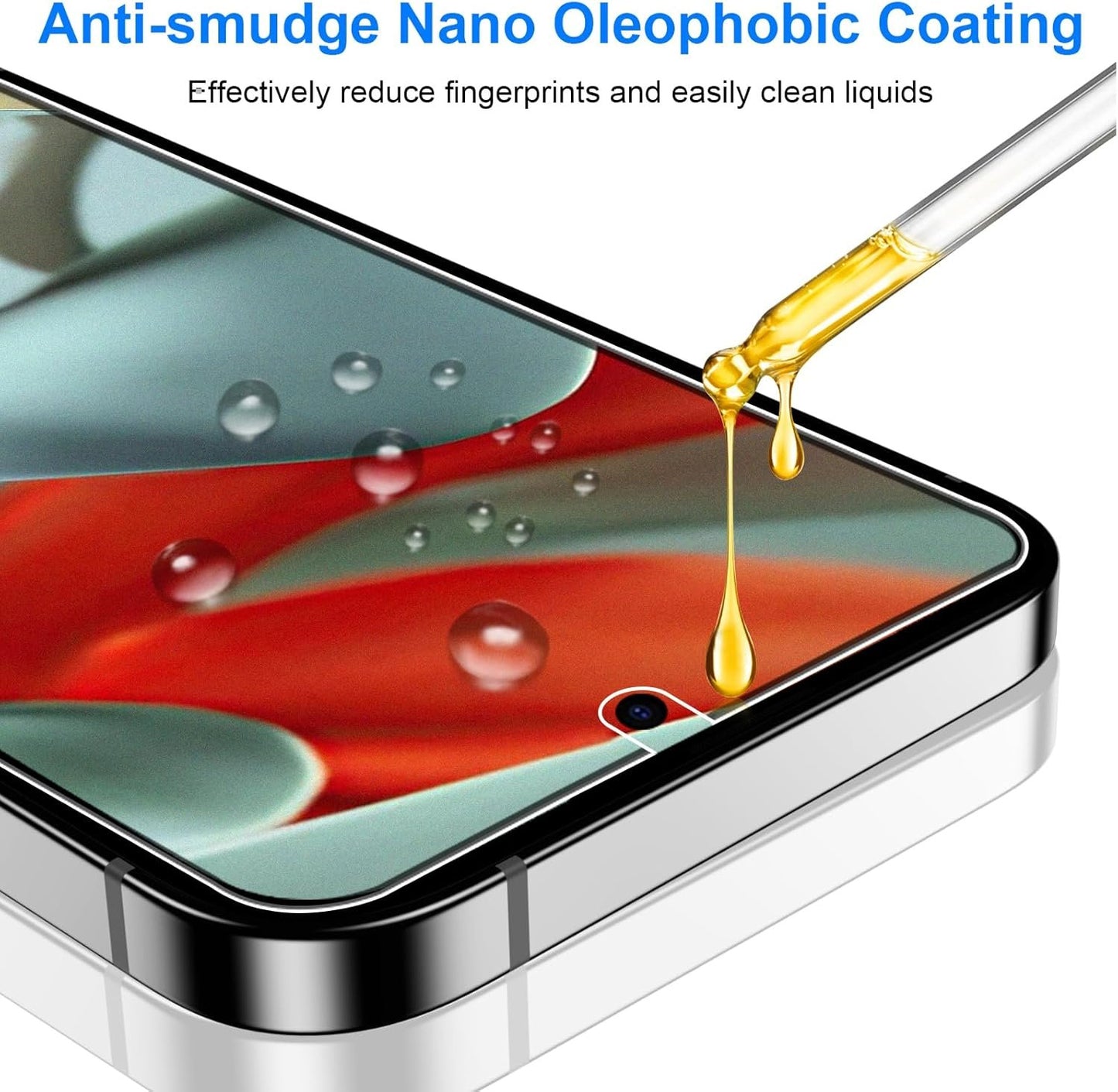 QUESPLE 2 Pack for Google Pixel 9 Pro XL Anti-Glare Matte TPU Screen Protector 6.8 Inch, Smooth and Responsive Touch Screen Protector Film for Gamming, [Support Fingerprint Unlock] [Self-Healing] [Not Glass]