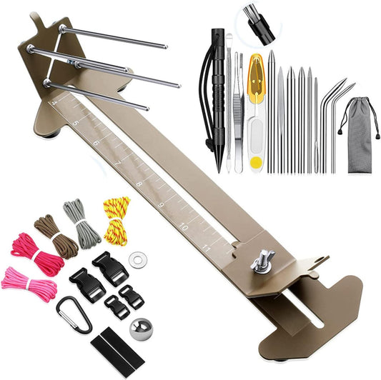 Bracelet Maker Knot Tools Bracelets Jig Kit Camping Tools DIY Survival Kits Stainless Steel Stitching Set