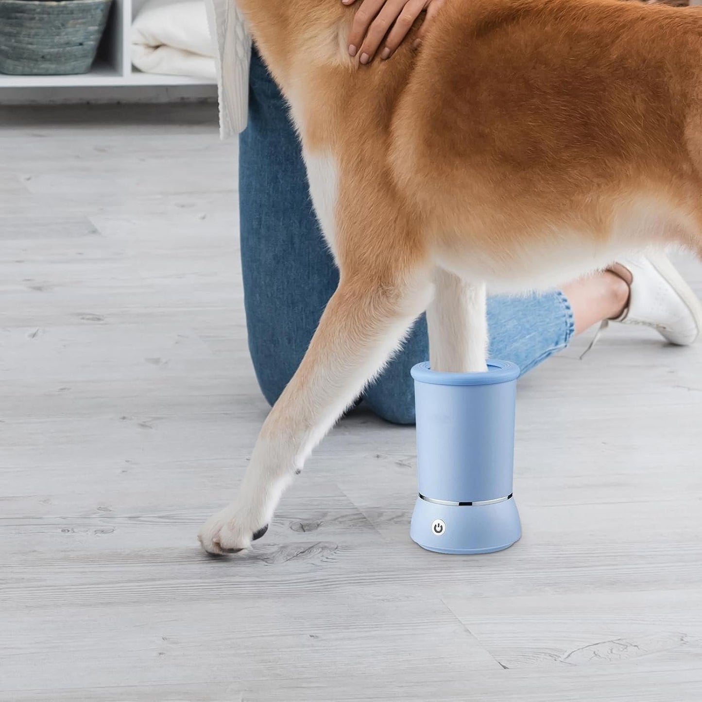 Pet Paw Cleaning Device - Automatic Dog Paw Cleaner Cup, Portable Electronic Paw Cleaner | USB Rechargeable Paw Rinsing System, Pet Paw Hygiene Device Washing Machine for Big Dog and Cat Grooming