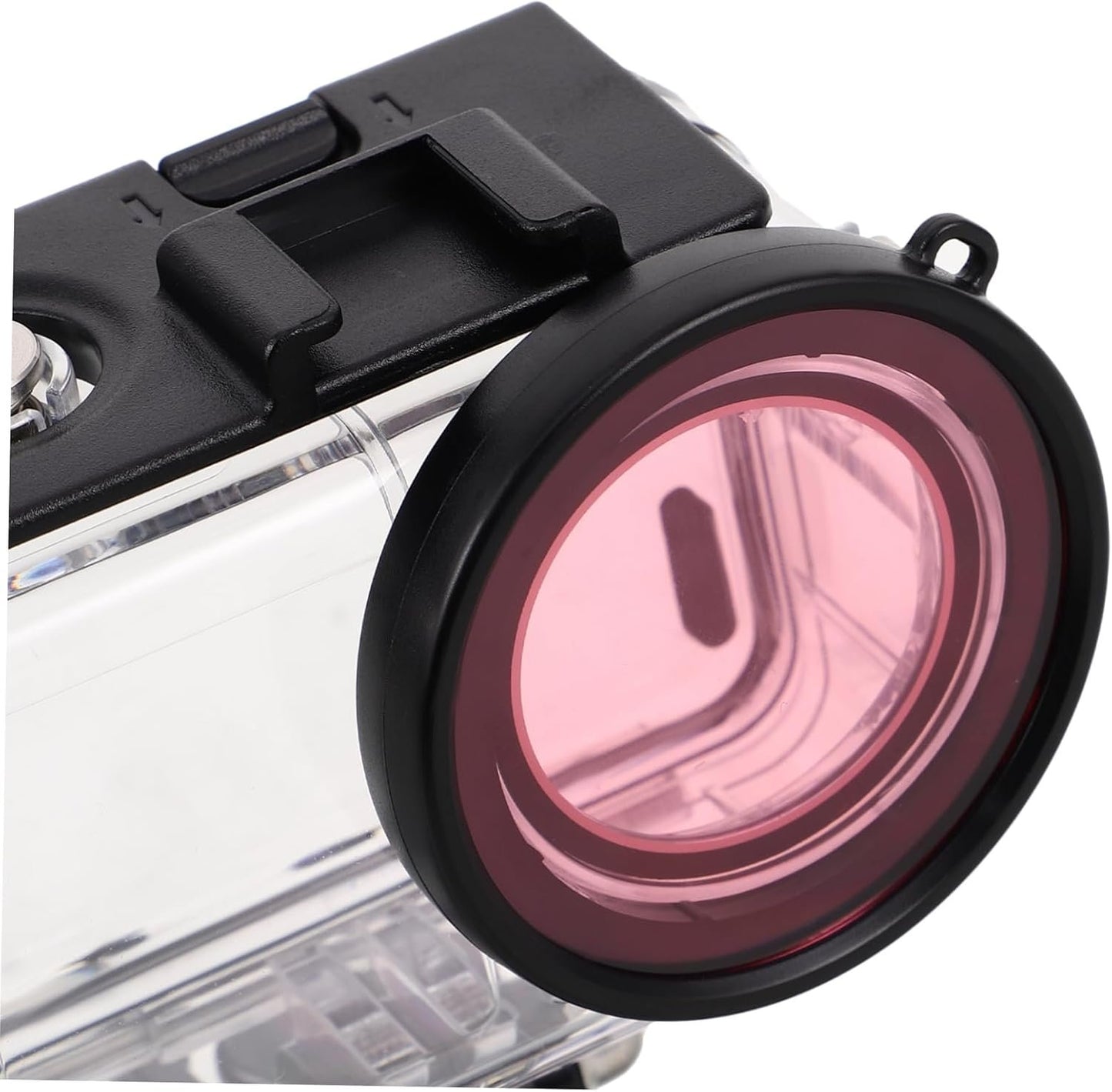HOMSFOU Small Camera Housing Waterproof Shell Camera Protective Cover Dual Cold Shoe Mounts for Drones Digital Camera Case