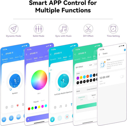 MIWISE RGB Smart IC COB LED Strip Light,32.8ft Color Chasing Flexible LED Tape Light,WS2811 Addressable RGB Strip with APP Control/Music Mode,Work with Alexa/Google,for Home DIY Lighting Projects