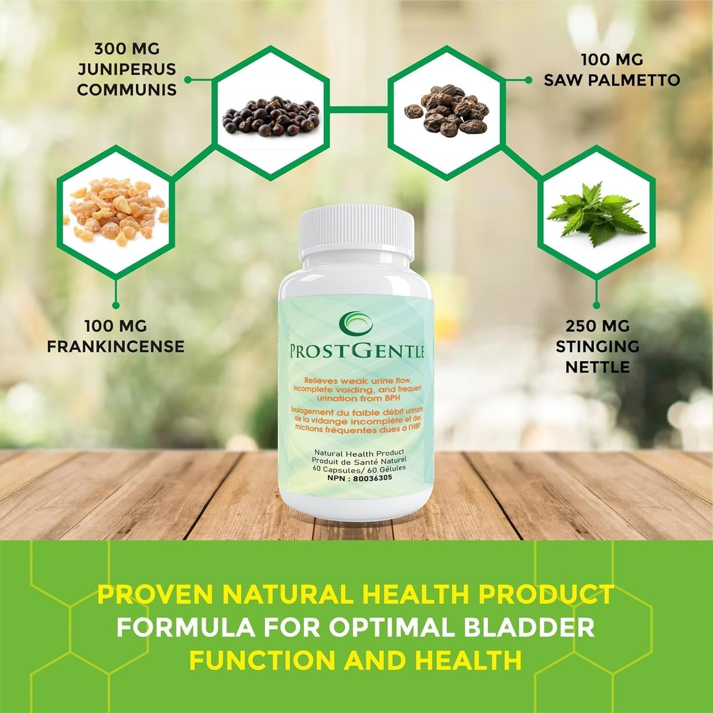 ProstGentle Relieves weak urine flow, Incomplete voiding, and frequent urination from BPH (2)