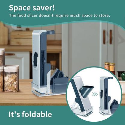 Safe Mandoline Slicer - Potato Slicer, Adjustable Vegetable Food Slicer Chopper, French Fry Cutter, Julienne Slicer, Professional 3 in 1 Chopping Artifact for Kitchen Chef Meal Prep