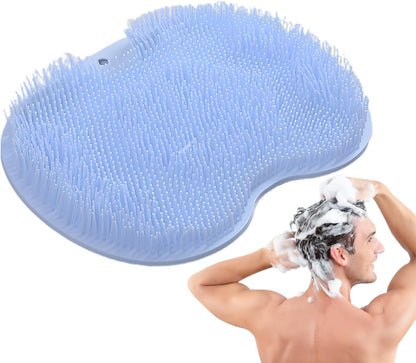 Shower Foot Scrubber Mat, Non-Slip Bath Wash Pad, Quick-Dry Feet Scrubber for Bathroom, Bathtub, Hotel, Poolside, Foot Care Cleaning Tool, Showers Essential, Blue/Pink/Green