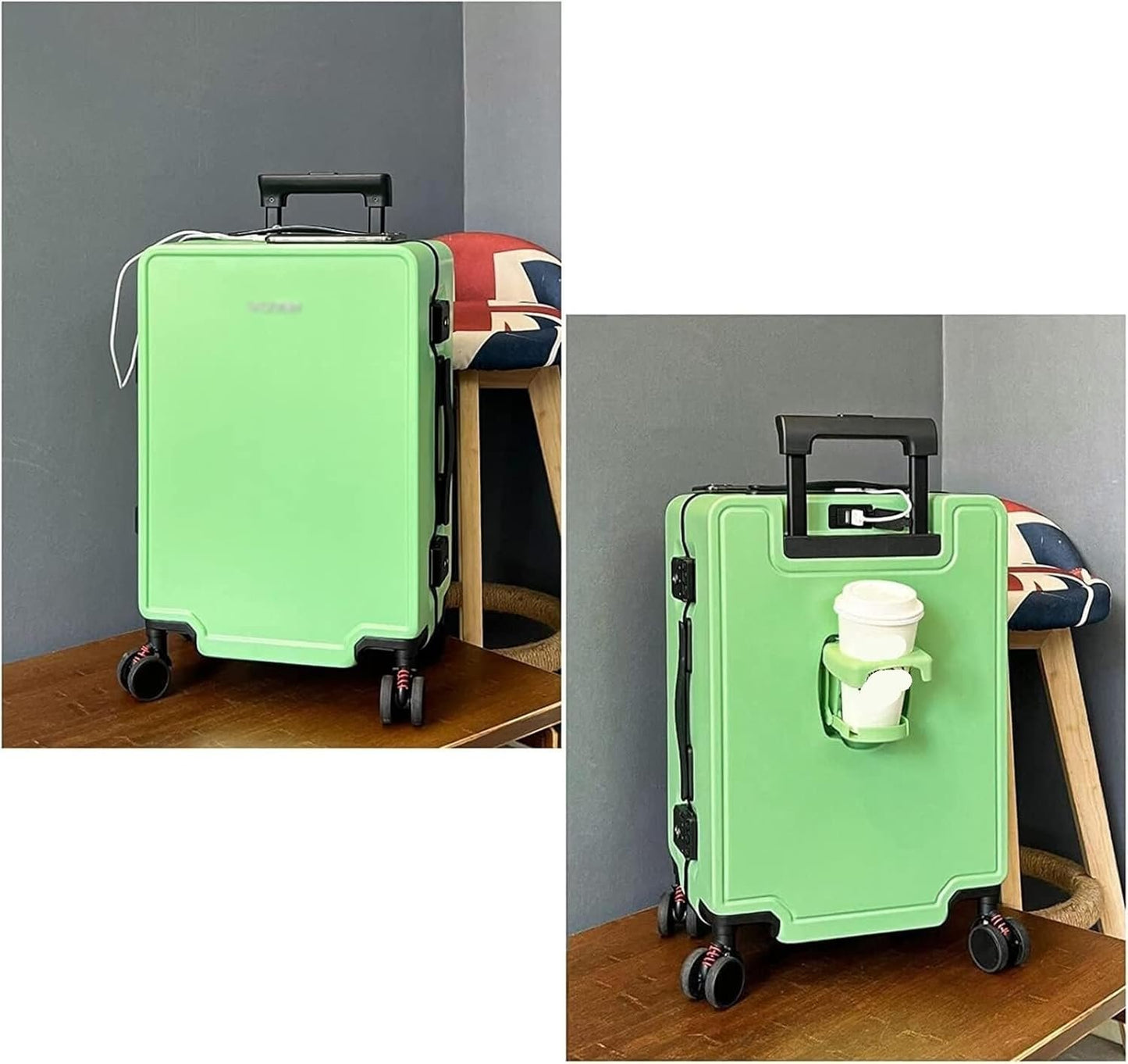 Luggage Carry On Luggage Multifunctional Cabin Luggage Security Anti -Theft Large-Capacity Hardside Luggage Suitcase Checked Luggage