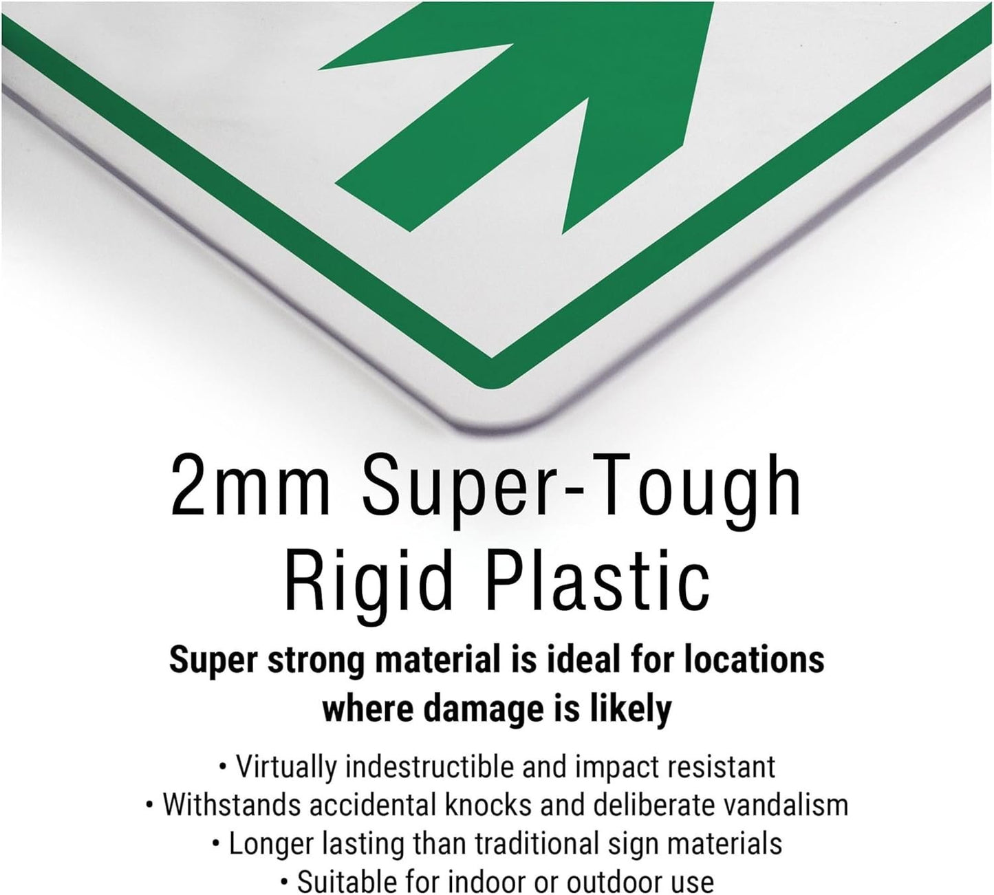 V Safety Health and Safety At Work Act 400 x 300 mm – 2 mm cartello di sicurezza in plastica rigida super resistente