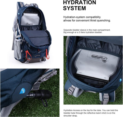 Mountaintop 40L Hiking Backpack Camping Trekking Backpack Outdoor Travel Daypack For Men Women