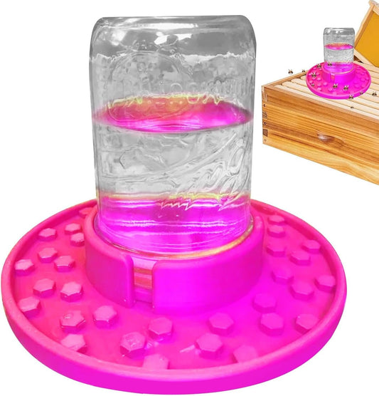Bee Watering Station - Bee Feeder Jar, Portable Bee Waterer Tool, Garden Bee Drinking Fountain | Durablee Bee Water Dispenser, Multifunctional Bee Water Feeder for Garden Decoration, 7.48x6.69 Inches