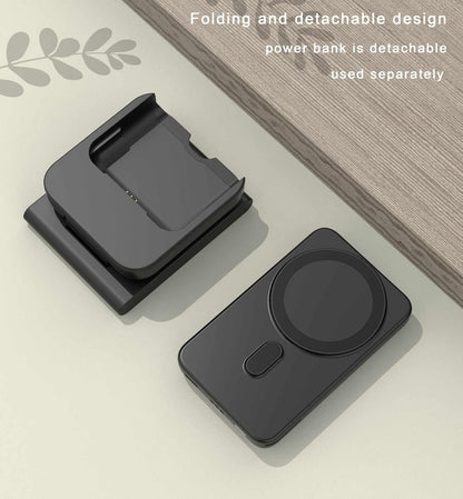 Premium 3-in-1 Wireless 10000mah Charging Station & MagSafe Power Bank for iPhone 12/13/14/15 Series, Apple Watch, & AirPods - Includes USB-C Cable & AU Wall Charger