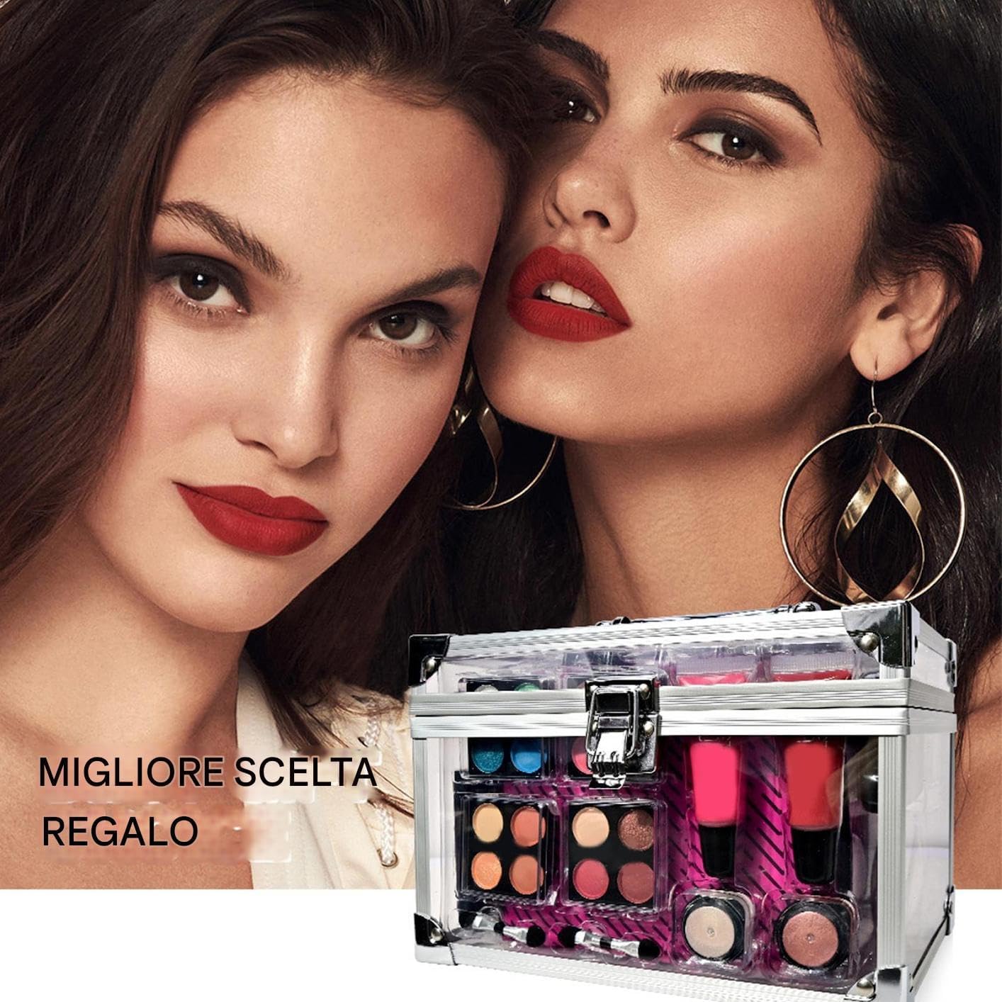 Beginner Makeup Kit for Adults, Complete Makeup Kit for Women, Professional Beauty Tools with Cosmetic Bags, Face Makeup Accessories for Beginners and Everyday Use