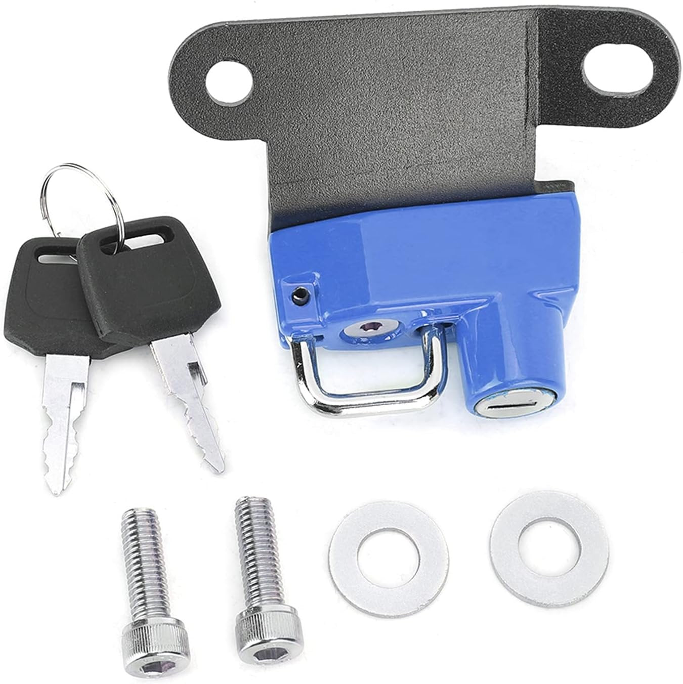 Anti-Theft Aluminium Legungshelm Helm Helm Helm Lock Lock Hook for Superduke R 1290 2014 Motorcycle Helmet Safety for Anti-Heft Protection (Blue)