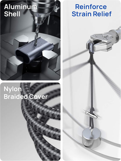 Aux Cord for iPhone【Apple MFi Certified】, JSAUX 6FT Aux to Lightning Cable, Lightning to 3.5mm Headphone Jack Adapter Cable for iPhone 14 13 12 11 Pro Max Mini, iPad iPod, Car Stereo, Speaker (Grey)