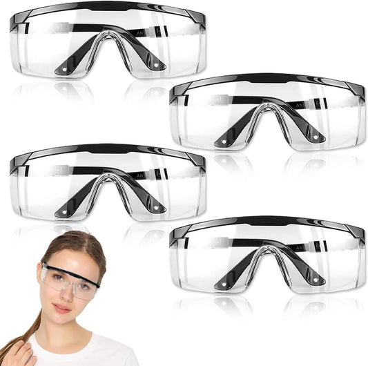 Protective Eyewear – Multi-layer Coating Clear Anti-Fog, Anti-Scratch Safety Glasses - Versatile Eye Protection for Men, Women, and Children