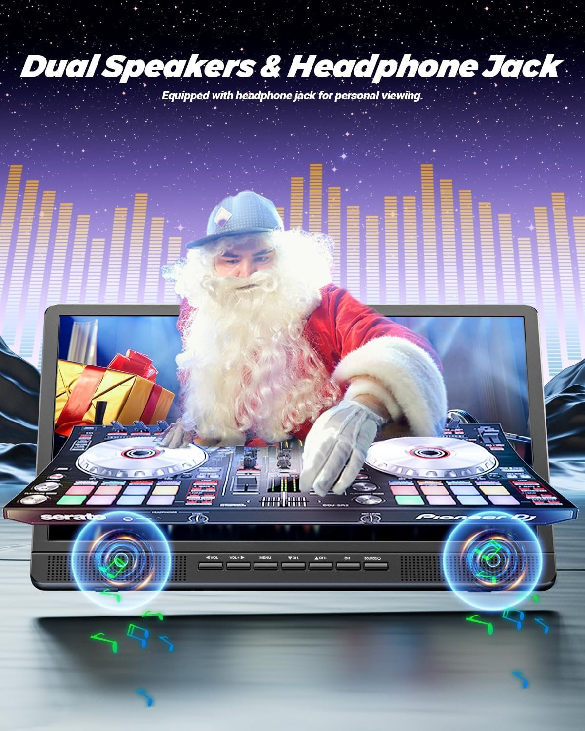 NORTHING 18" 1080P Full HD Portable TV, Portable Entertainment System with HDMI Port for Your Favorite Smart Streaming or Gaming Device | Sleeping Timer,