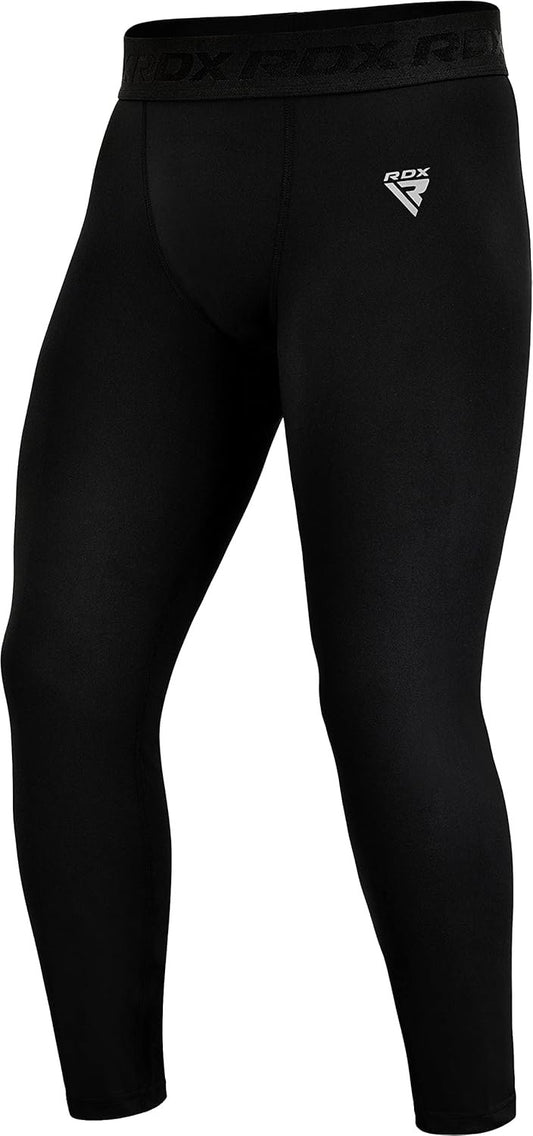 RDX Compression Pant Men - Cool Dry Gym Leggings - Active Athletic Baselayer Sports Underwear for Workout MMA Boxing Trouser