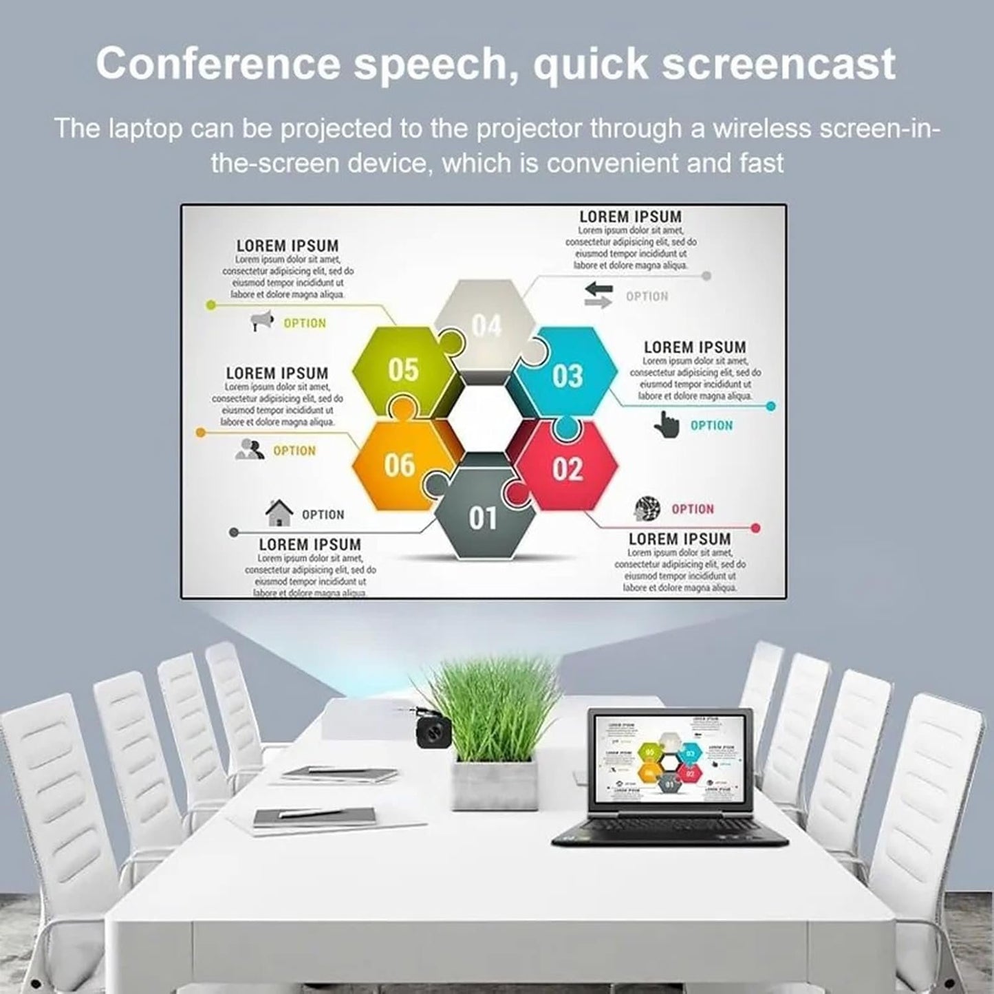 GMBYLBY Screen for Phone Screen Mirroring Adapter Connect Multiple Devices for Home Entertainment Screen Mirroring