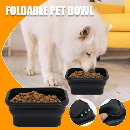 Portable Dog Bowl - Hygienic Compact | Dog Eating Bowl for Traveling on the Road, Watering Bowl for Outdoor, Travel, Walking, Hiking