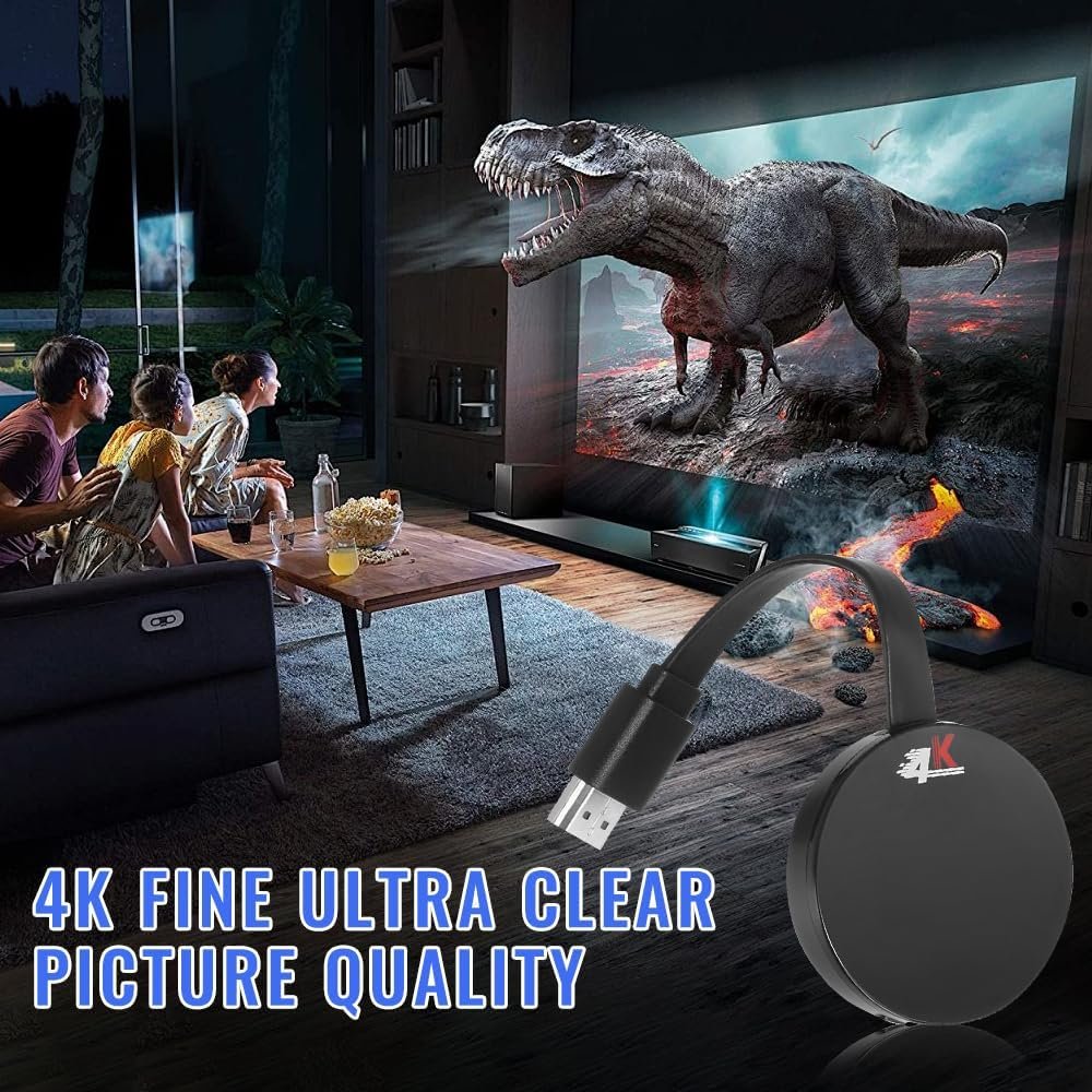 NAVESO Wireless HDMI Display Adapter, Chromecast Device for TV, 5G Miracast Dongle Wireless HDMI Display Adapter, WIFI Display Dongle Compatible with Android,I-OS,Windows,Mac,Airplay,DLNA,Projector