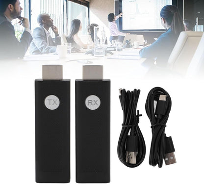 HDMI Transmitter and Receiver, Plug and Play Portable 2.4Ghz 5GHz HDMI Extender Kit for Streaming Video and Audio to Monitor TV Projector