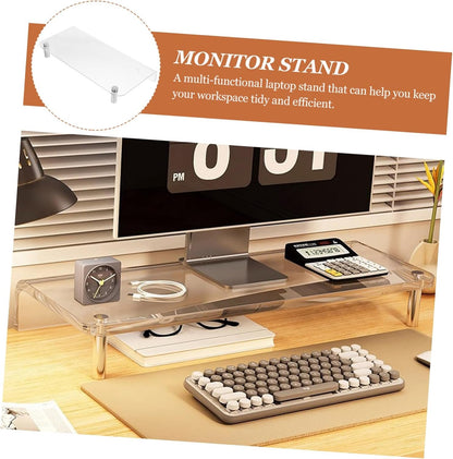 SEWACC Monitor Stand Desktop Organizer with Legs for Elevating Laptops and Monitors for Office Storage and Workspace Organization