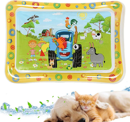 Tappetino Sensoriale Ad Acqua - Letto Ad Acqua Pieghevole Per Cani - Accessorio per Animali Domestici Gonfiabile Rinforzato per Casa Interni Esterno Soggiorno Camera da Letto Tutte le Età