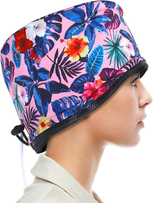 SPTHTHHPY Hair Steamer Heating Cap for Deep Conditioning - Electric Spa Beauty Steamer Nourishing Hot Head Care Hat for Thermal Treatment - Home Use