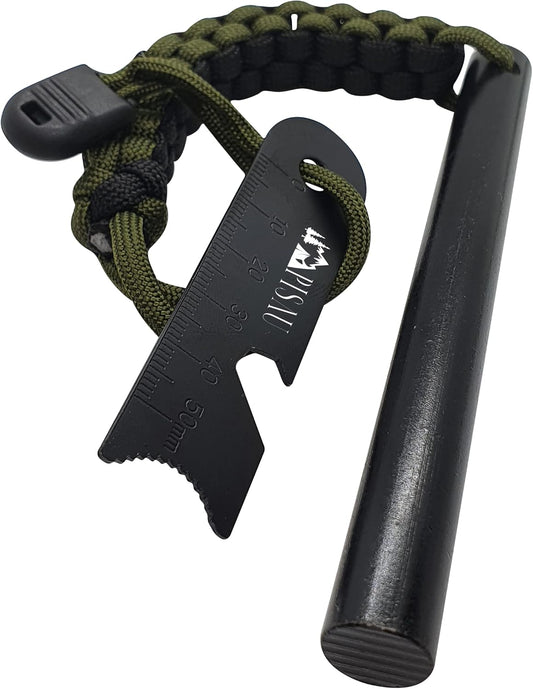 12.7 cm Ferrocerium Ferro Rod Flint Fire Starter Waterproof for Camping, Hiking and Emergency
