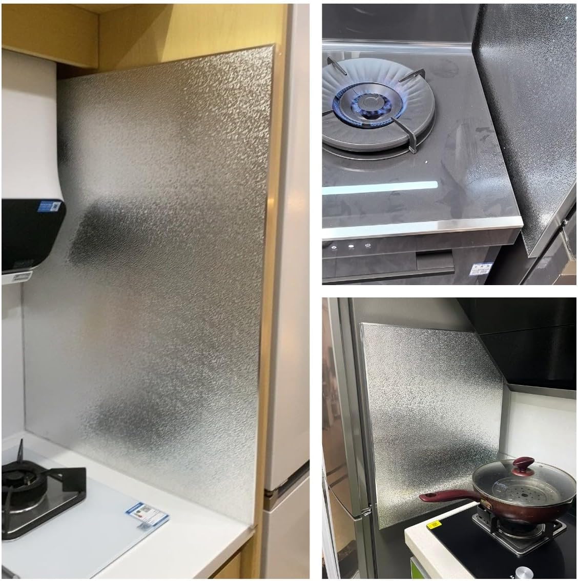 Aluminum Heat Shield Board Mat for Grill Oven Stove & Refrigerator Fireproof Thermal Insulation 50x60cm BBQ Accessories Kitchen Safety Tool