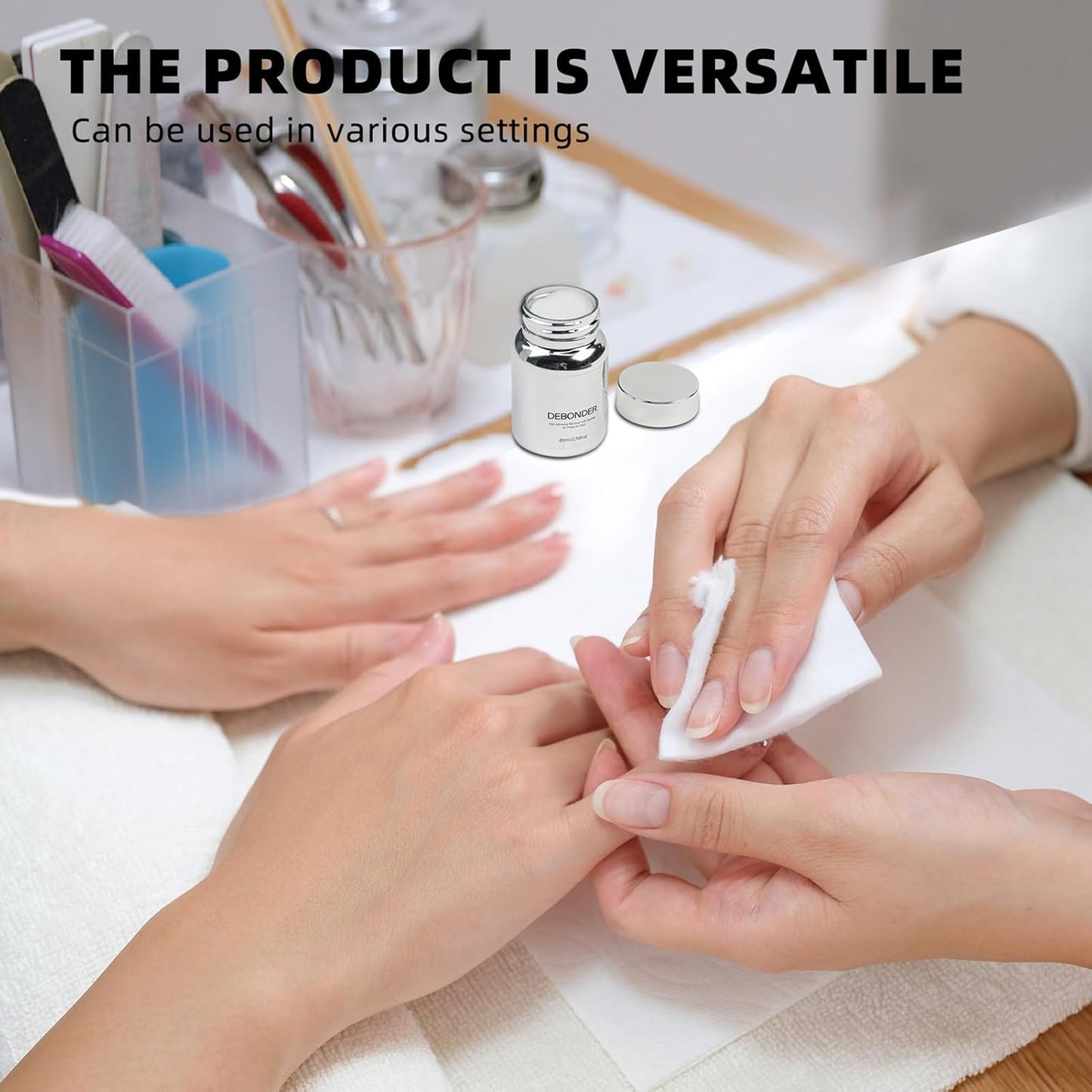 Nail Glue Remover, Adhesive Deboning Solution, Precision Gel Lifting Formula, White, Multipurpose Nail Care Tool, for Fingernails Toenails Home Salon, Long Lasting