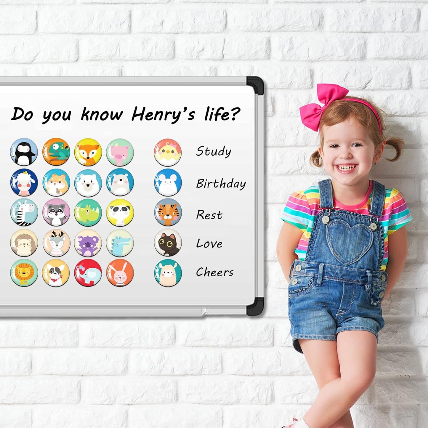 MORCART 30PCS Cute Animal Magnets - Adorable Fridge Magnets, Lovely Magnetic Stickers for Home Decor & Gift