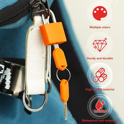 Luggage Padlocks, 8 Pairs Metal Suitcase Locks with Keys, Multicolor Mini Keyed Padlock for Luggage, Suitcase, Backpack, Laptop Bag, Gym Locker, Filing Cabinets, Toolbox (8 Colors)