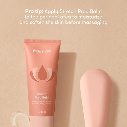 Frida Mom Prepare-to-Push Perineal Massage Wand - Massage + Stretch Perineum to Reduce Risk of Tearing
