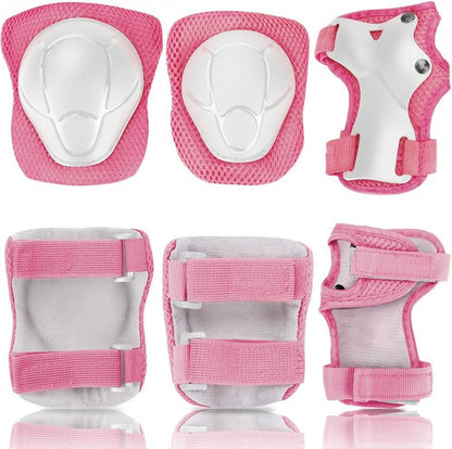 LERUJIFL Kids Bike Helmet Set, Toddler Helmet for Ages 2-8 Year Boys Girls, Adjustable Helmet Protective Gear Set with Wrist Guards, Knee and Elbow Pads, Safety Certified for Bike, Roller, Scooter