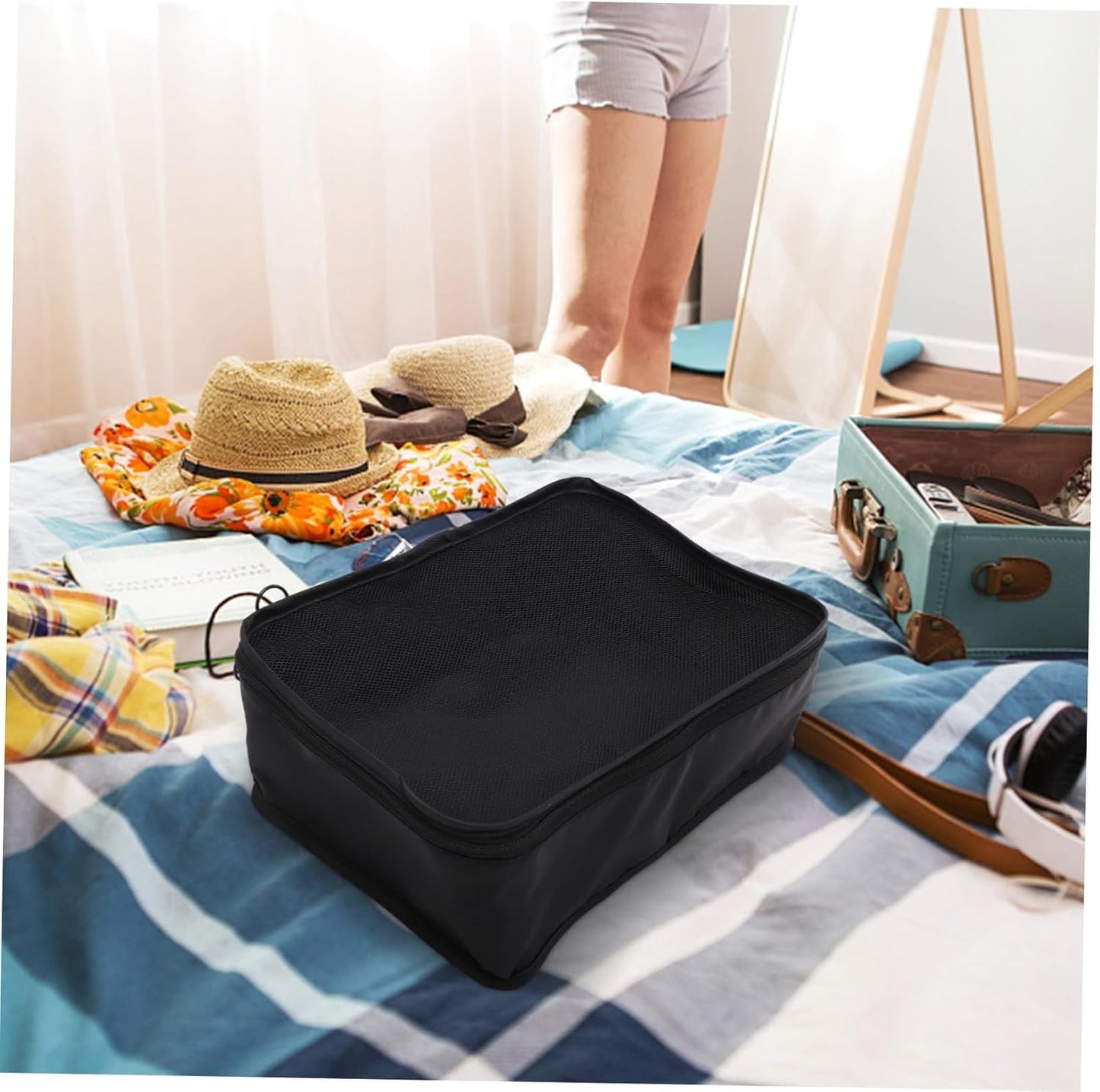 Healvian 8pcs Travel Packing Cubes Set for Luggage Organization Space Saving Suitcase Organizer for Clothing