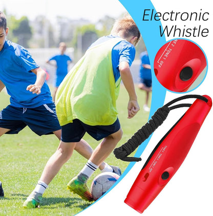 Générique Referee Whistle Electronic, Portatile Handheld Whistle, Loud, Germ, Outdoor Survival Kit, Ideal for Referees, Dog Training, Hiking Battery Operated Safety Tool,