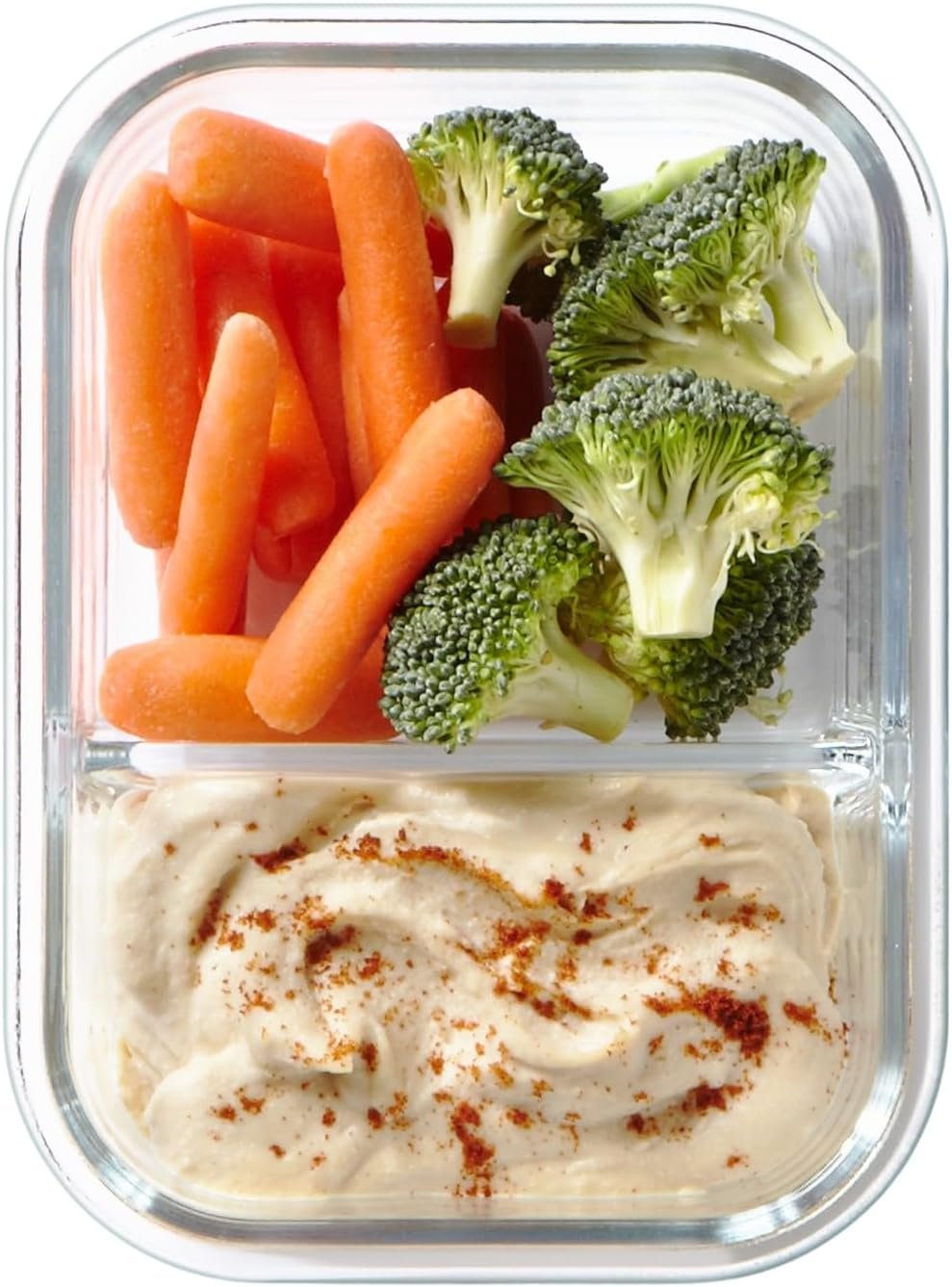 Pyrex Meal Prep Divided Glass Storage, 580 ml Capacity