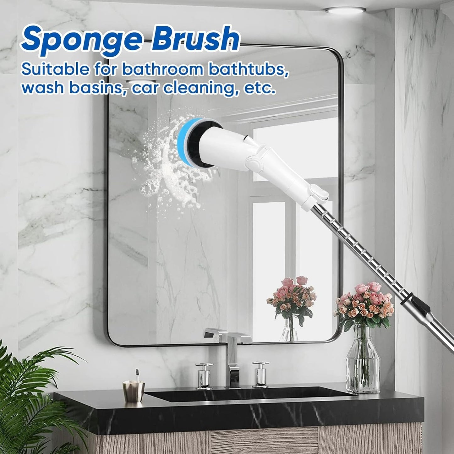 10-in-1 Electric Spin Scrubber Replaceable Brush Heads Set, Universal Electric Scrub Brush Heads for All Brands, Spin Brush Heads for Shower Scrubber, Electric Cleaning Brush for Bathroom Floor Tile