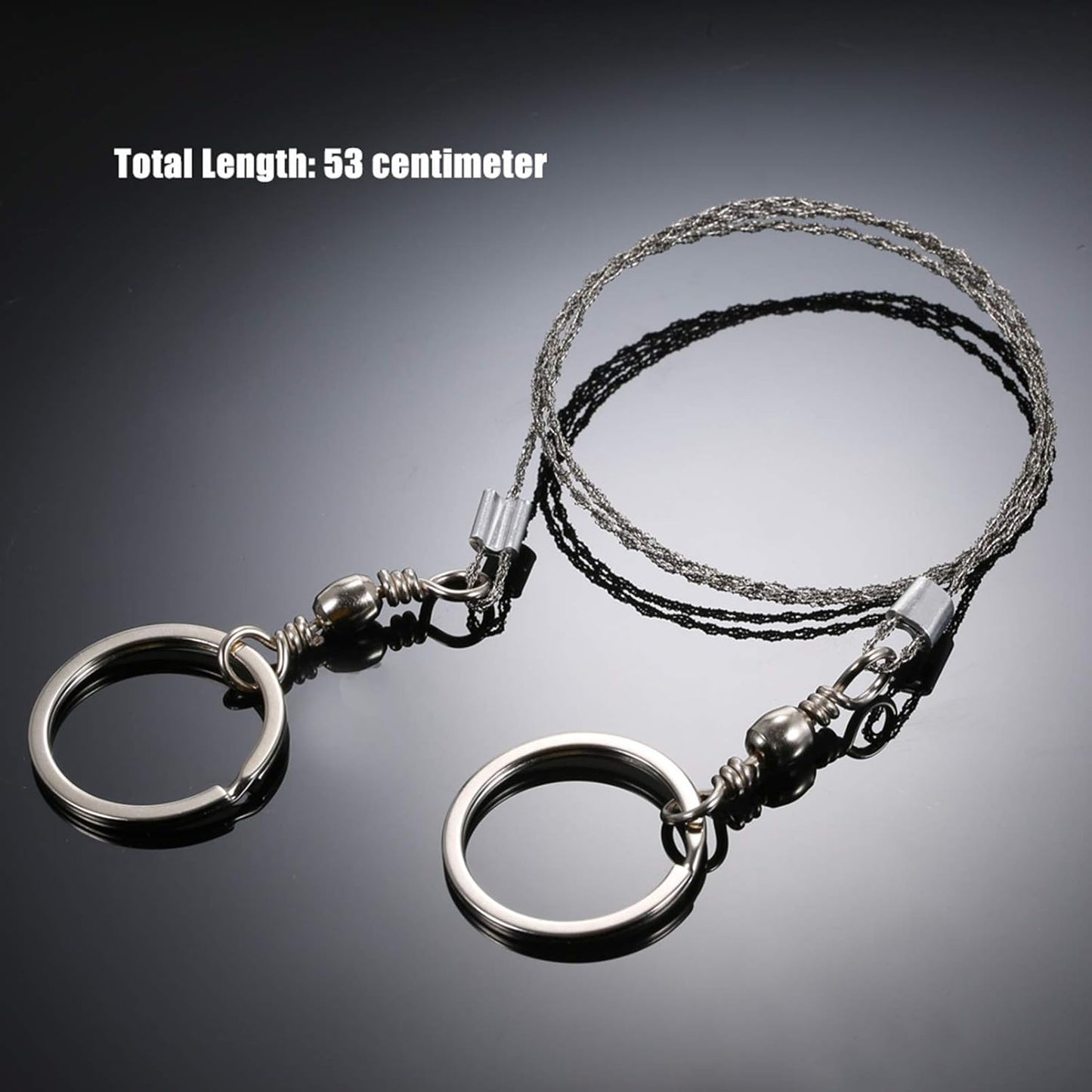 Tignapoo Outdoor Emergency Equipment Survival Gear Tool Kit Stainless Steel Wire Saw Hand Pocket Wire Saws for Camping Hiking