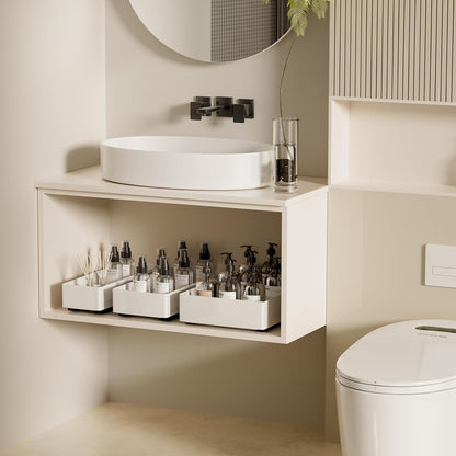 WRISIN 3 Pack Pull Out Cabinet Organizer, Multi-Purpose Slide Out Drawers for Kitchen Cabinets, Bathroom, Pantry Organizer, Roll Out Shelf for Home Organization and Storage