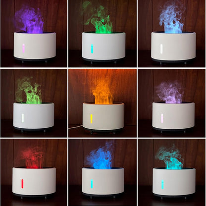 Aromatherapy Humidifier with Flame Effect & Bluetooth Speaker – 200ml Cool Mist Essential Oil Diffuser, Night Light, Remote Control, Auto Shut-Off, Ultra-Quiet for Bedroom, Office, Travel