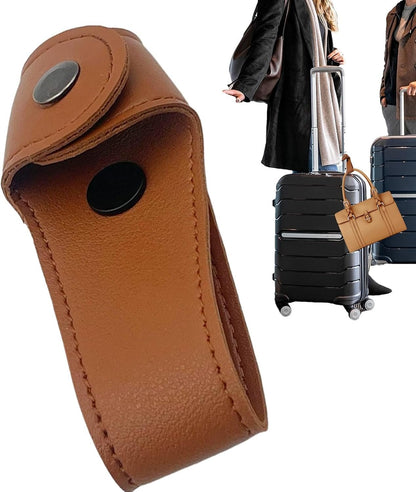 Bag Strap for Luggage, Faux Leather Luggage Connector, Security Small Attachment Buckle for Laptop, Tablet, Camera, Messenger, Gym, Water Packing, 9.5 x 2.7 x 1.5 cm