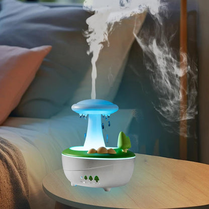 Qianly Raindrop Humidifier Aroma Diffuser 280ml with Colorful Lighting Feature
