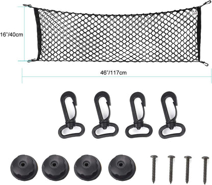 AUTOAC Car Cargo Net Boot Organizer Trunk Stretchable Truck Bed Net Organizer